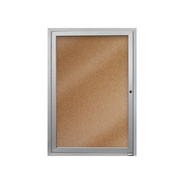 AARCO Wall Mounted Enclosed Bulletin Board & Reviews Wayfair